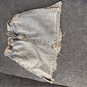 Denim Frayed Hem Kid’s Skirt
